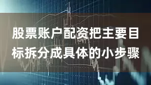 股票账户配资把主要目标拆分成具体的小步骤